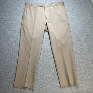 Peter Millar Pants Mens 36x28 Beige Chino Crown Sport Golf Pleasted (Tagged 36x3